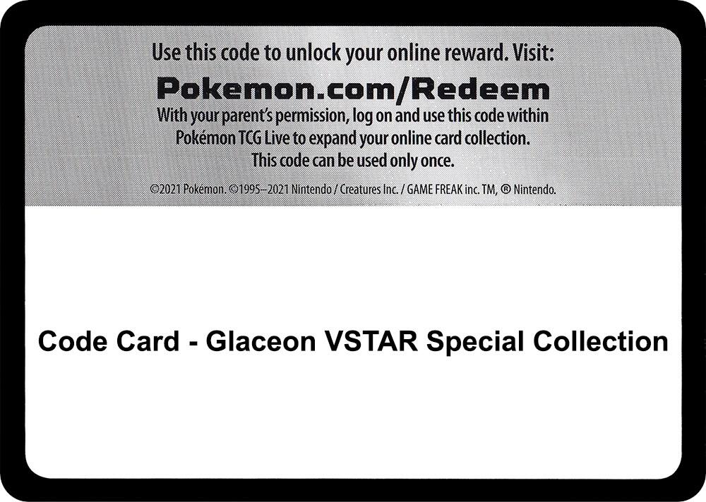 Code Card - Glaceon VSTAR Special Collection Code Card Brilliant Stars Pokémon card
