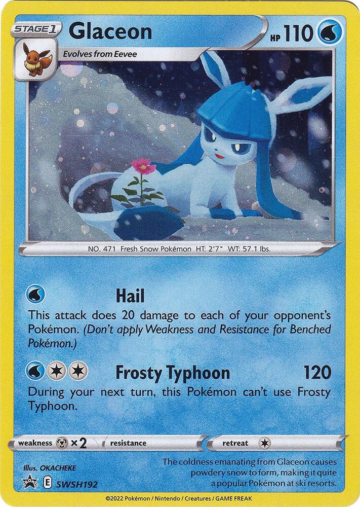 Glaceon - SWSH192 SWSH192 Promo Sword & Shield Promo Cards Pokémon card