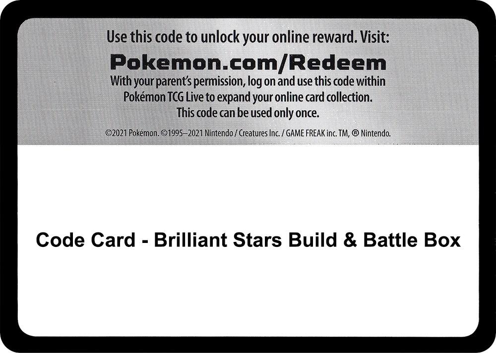 Code Card - Brilliant Stars Build & Battle Box - Code Card SWSH09: Brilliant Stars