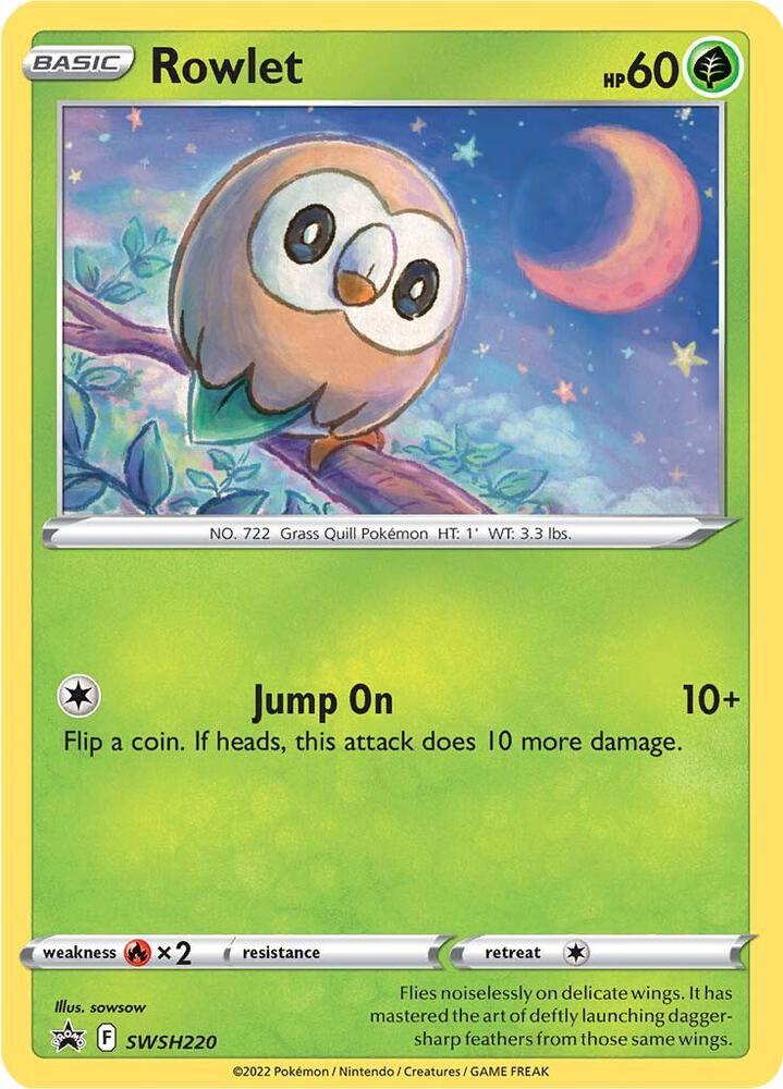Rowlet - SWSH220 - SWSH220 Promo SWSH: Sword & Shield Promo Cards