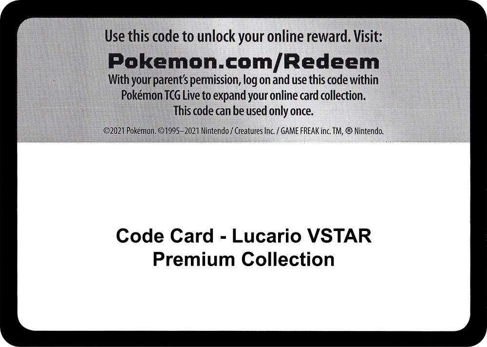 Code Card - Lucario VSTAR Premium Collection Code Card Miscellaneous Cards & Products Pokémon card