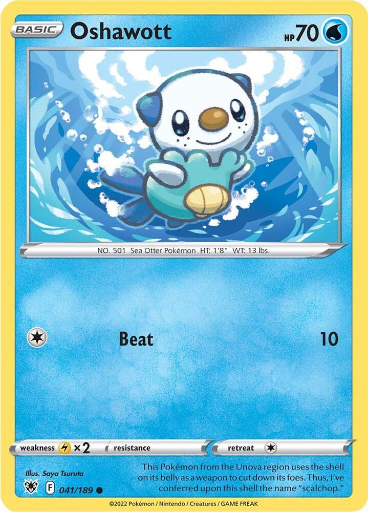 Oshawott 041/189 Common Astral Radiance Pokémon card