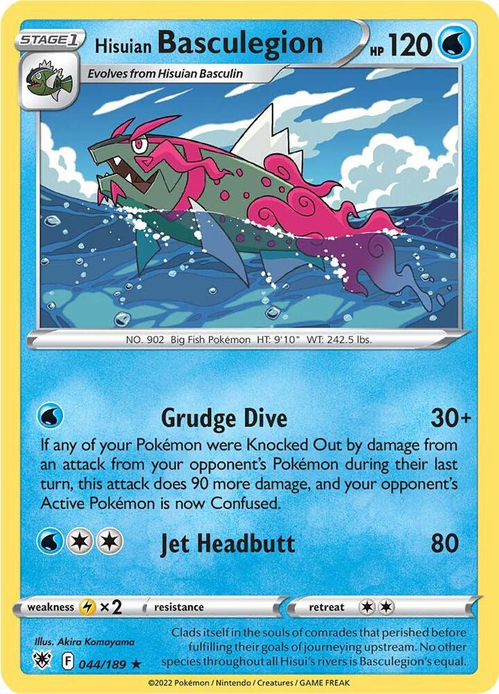 Hisuian Basculegion 044/189 Rare Astral Radiance Pokémon card