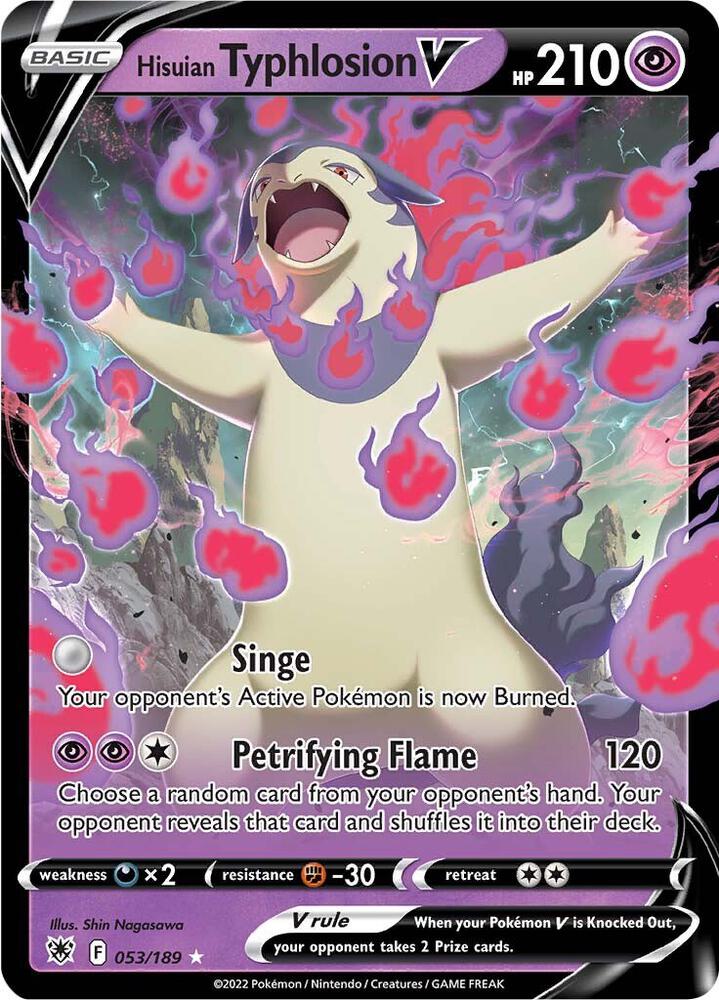 Hisuian Typhlosion V - 053/189 Ultra Rare SWSH10: Astral Radiance
