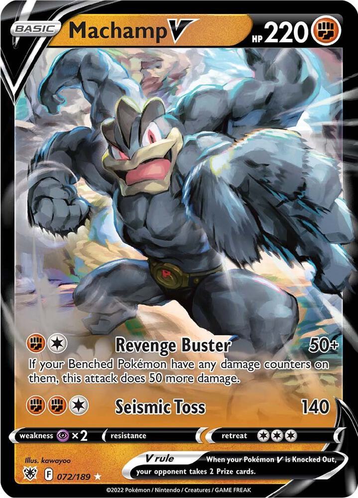 Machamp V - 072/189 Ultra Rare SWSH10: Astral Radiance