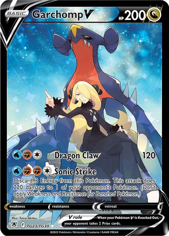 Garchomp V TG23/TG30 Ultra Rare Astral Radiance Trainer Gallery Pokémon card