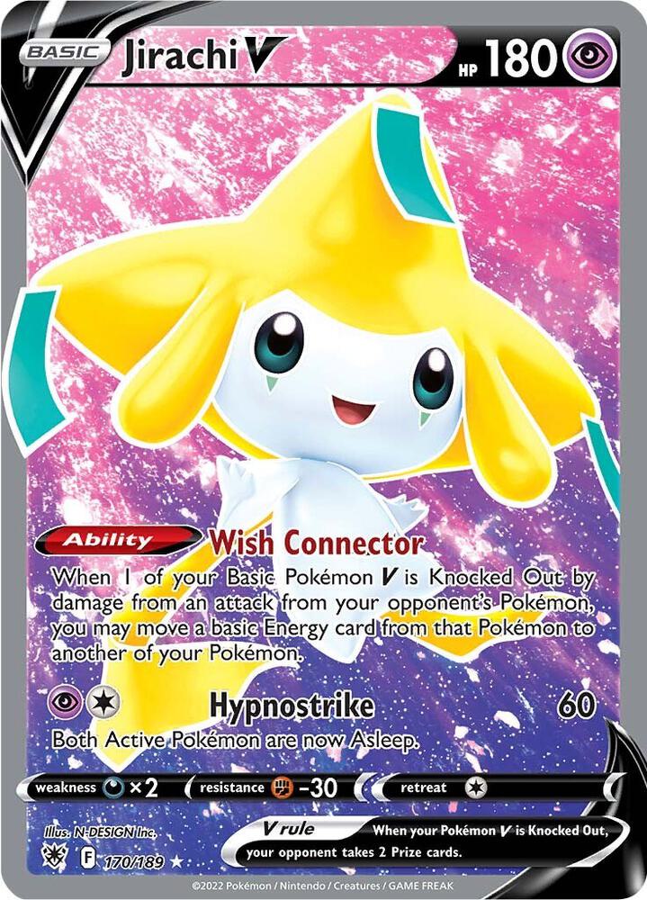 Jirachi V (Full Art) - 170/189 Ultra Rare SWSH10: Astral Radiance