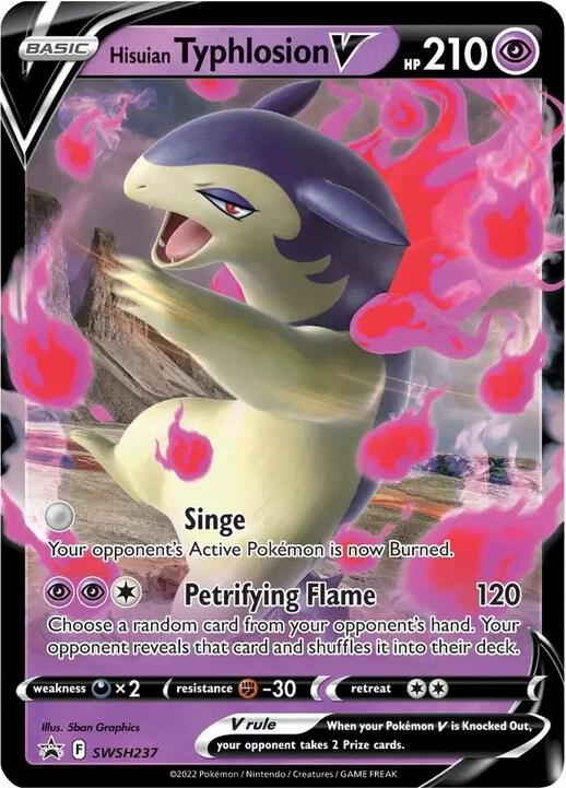 Hisuian Typhlosion V - SWSH237 - SWSH237 Promo SWSH: Sword & Shield Promo Cards