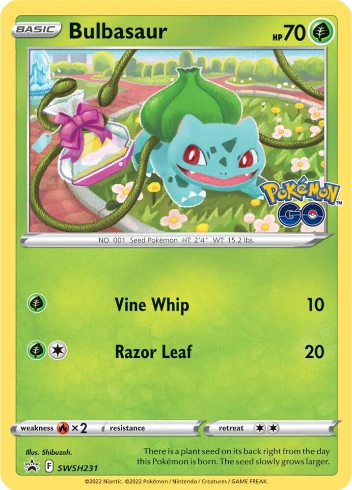 Bulbasaur - SWSH231 - SWSH231 Promo SWSH: Sword & Shield Promo Cards
