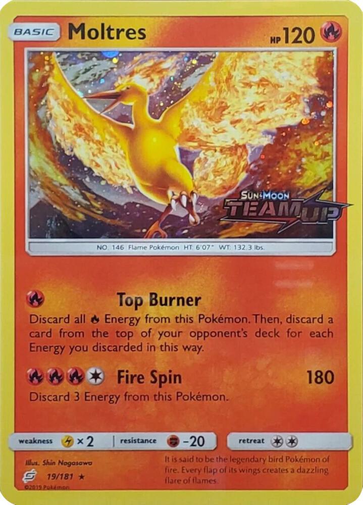 Moltres - 19/181 (Team Up Stamped) Promo Miscellaneous Cards & Products