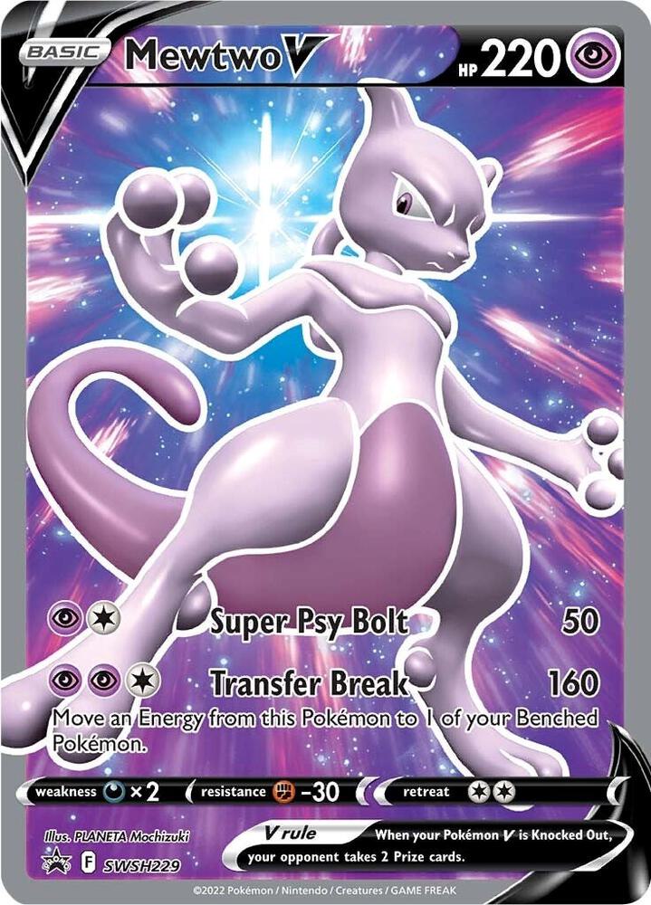 Mewtwo V - SWSH229 SWSH229 Promo Sword & Shield Promo Cards Pokémon card