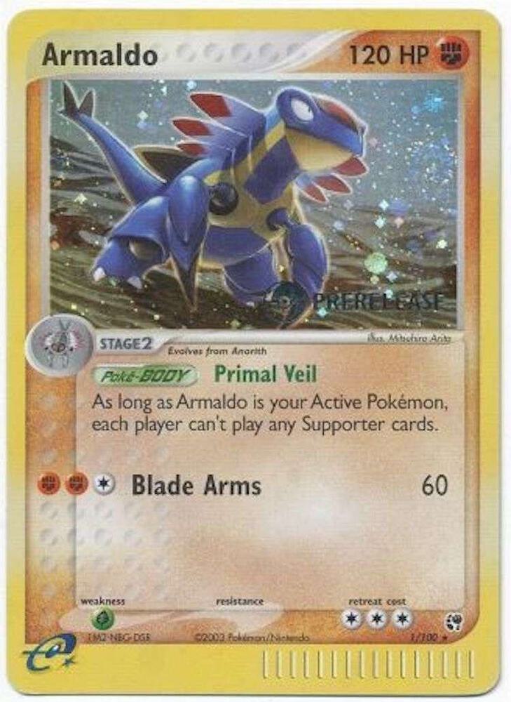 Armaldo - 1/100 (Prerelease) Promo Miscellaneous Cards & Products