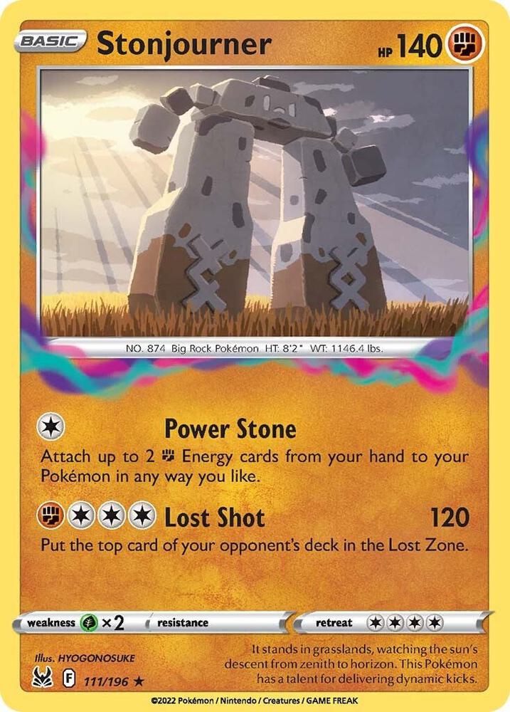 Stonjourner - 111/196 Rare SWSH11: Lost Origin