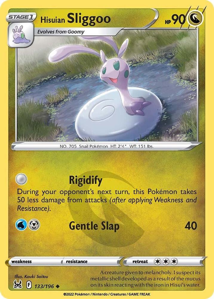 Hisuian Sliggoo 133/196 Uncommon Lost Origin Pokémon card