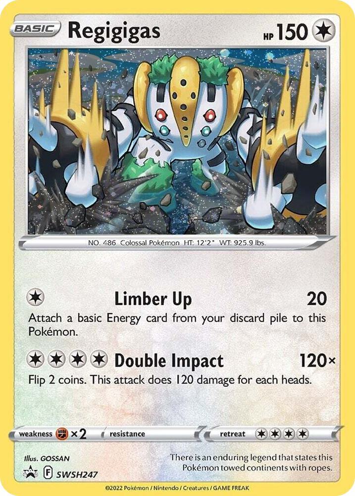 Regigigas - SWSH247 (Cosmos Holo) - SWSH247 Promo SWSH: Sword & Shield Promo Cards
