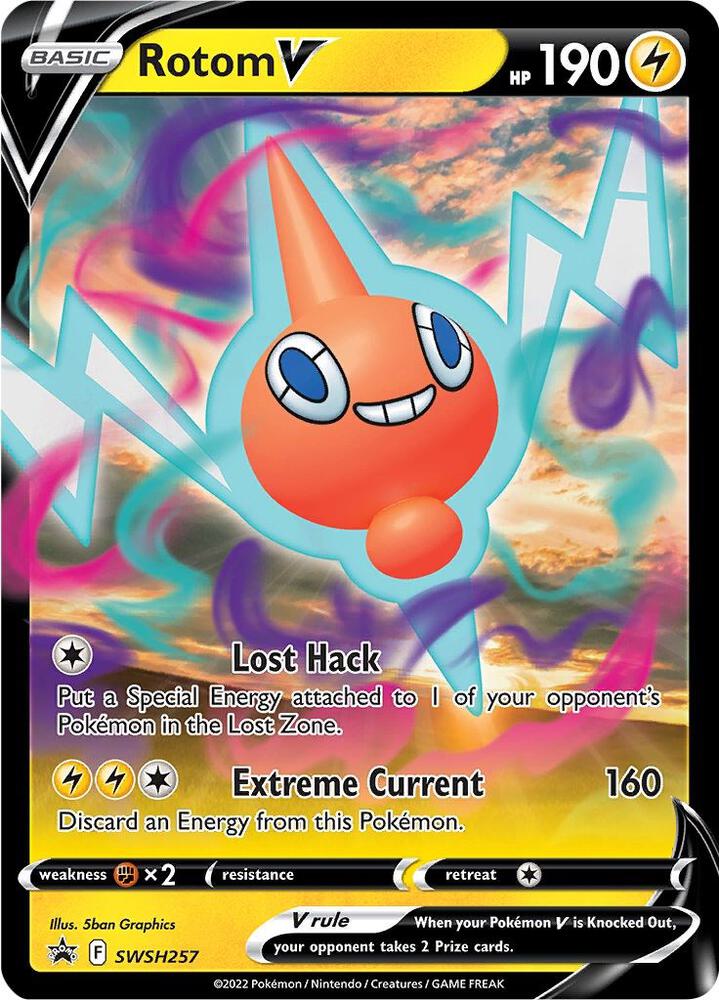 Rotom V - SWSH257 - SWSH257 Promo SWSH: Sword & Shield Promo Cards