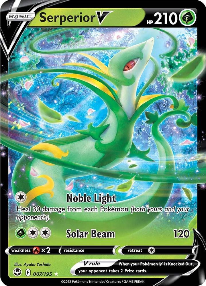 Serperior V - 007/195 Ultra Rare SWSH12: Silver Tempest