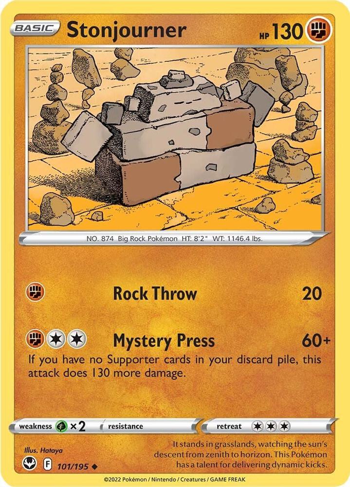 Stonjourner - 101/195 Uncommon SWSH12: Silver Tempest
