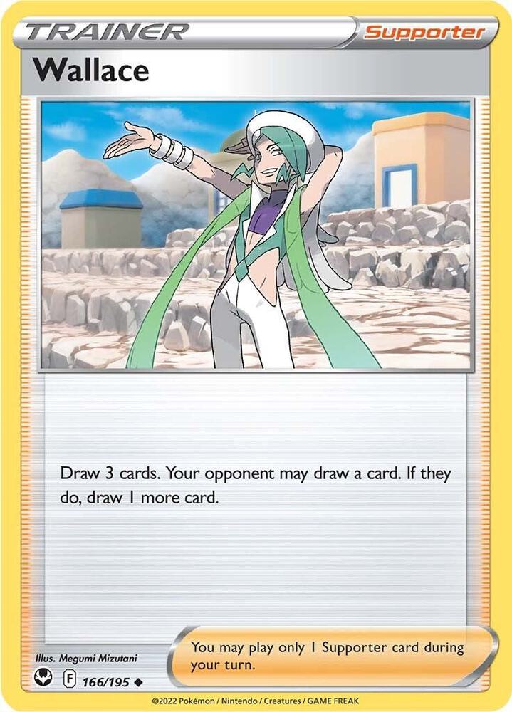 Wallace 166/195 Uncommon Silver Tempest Pokémon card