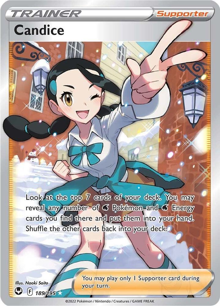 Candice (Full Art) 189/195 Ultra Rare Silver Tempest Pokémon card