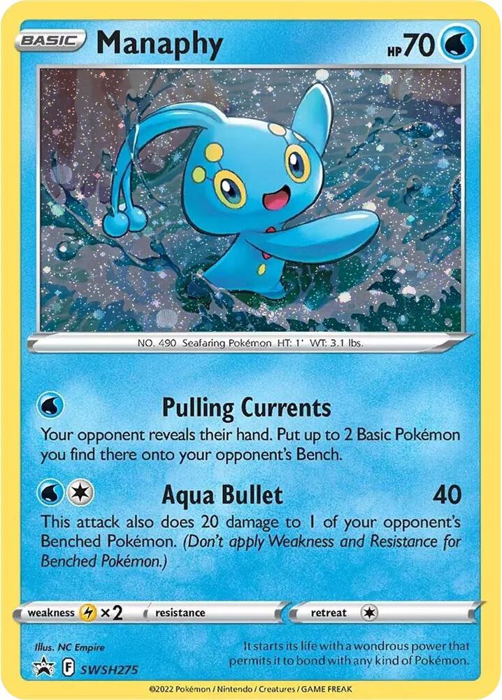 Manaphy - SWSH275 - SWSH275 Promo SWSH: Sword & Shield Promo Cards