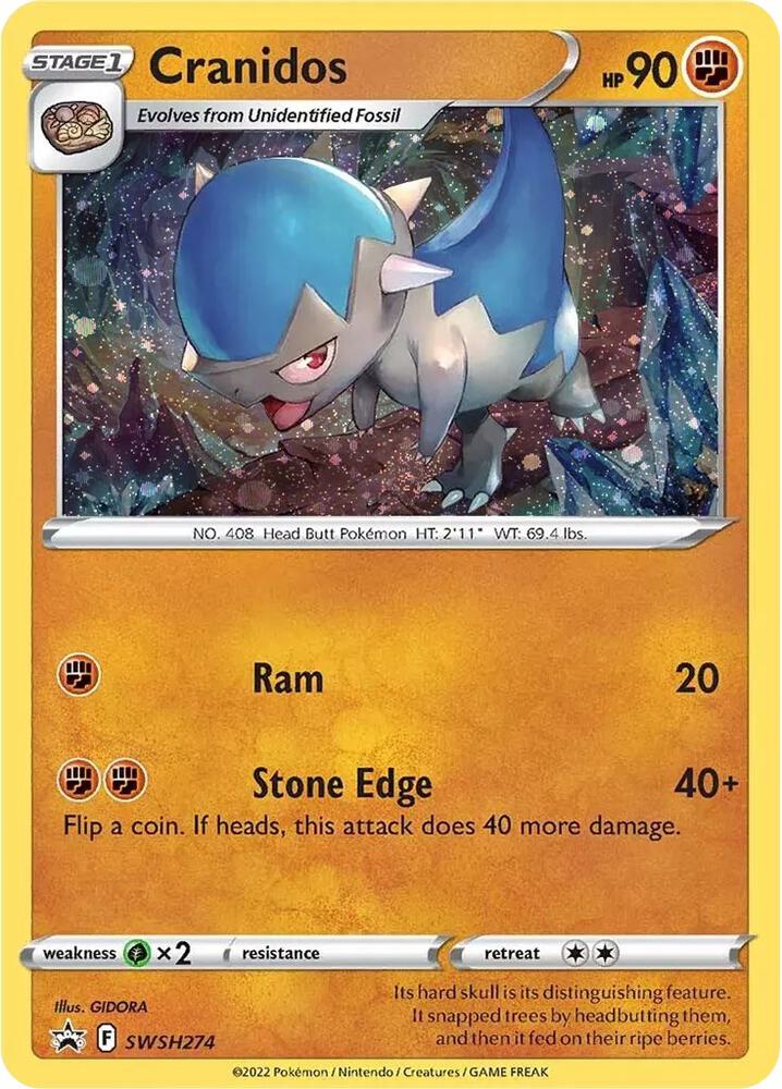 Cranidos - SWSH274 - SWSH274 Promo SWSH: Sword & Shield Promo Cards