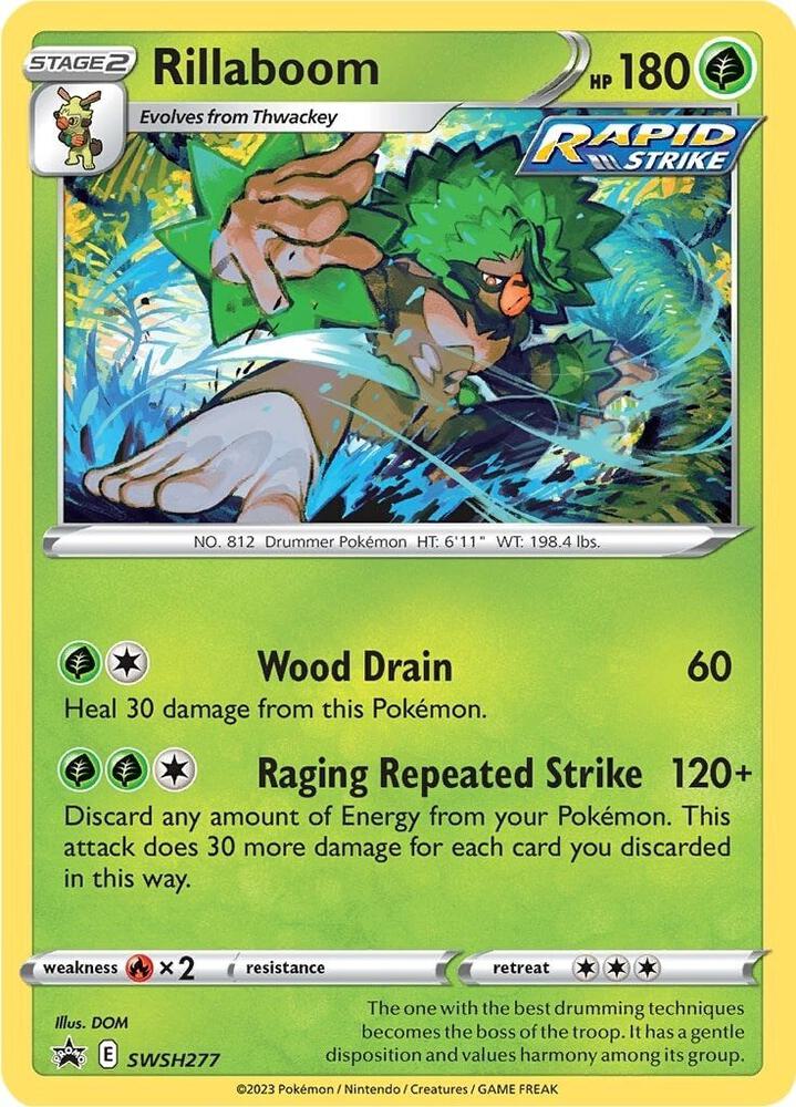 Rillaboom - SWSH277 - SWSH277 Promo SWSH: Sword & Shield Promo Cards