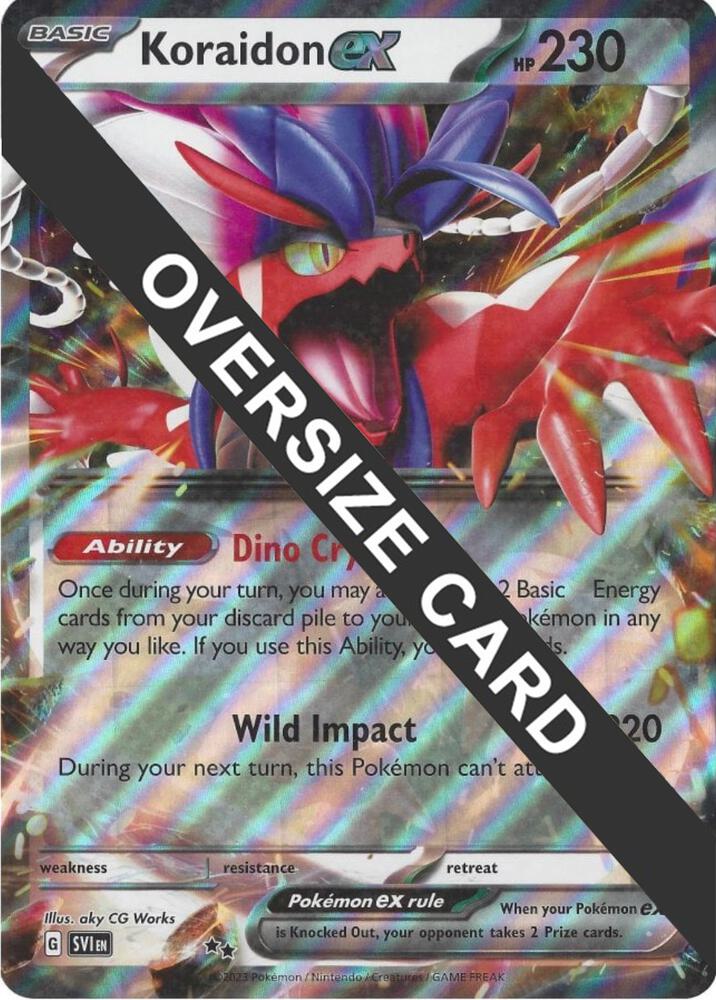 Koraidon ex 125/198 Ultra Rare Jumbo Cards Pokémon card