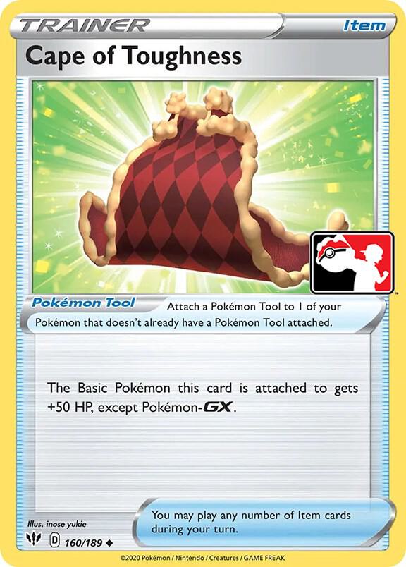 Cape of Toughness - 160/189 160/189 Uncommon Prize Pack Series Cards Pokémon card