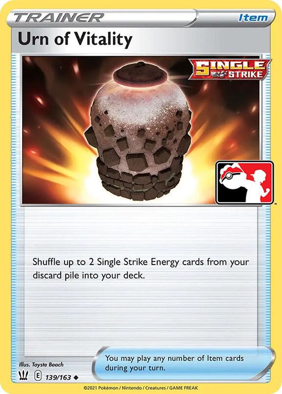 Urn of Vitality - 139/163 139/163 Uncommon Prize Pack Series Cards Pokémon card