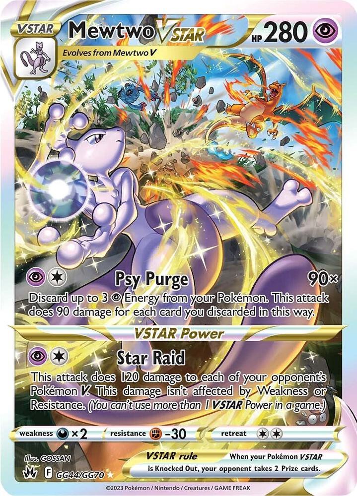 Mewtwo VSTAR GG44/GG70 Ultra Rare Galarian Gallery Pokémon card