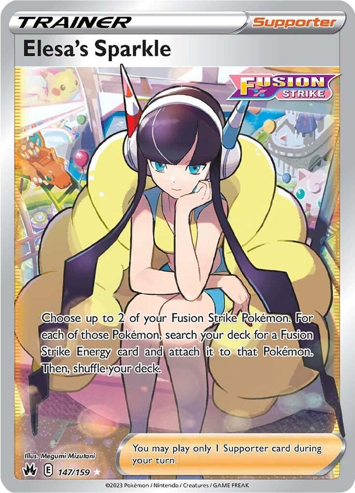 Elesa's Sparkle (Full Art) 147/159 Ultra Rare Crown Zenith Pokémon card