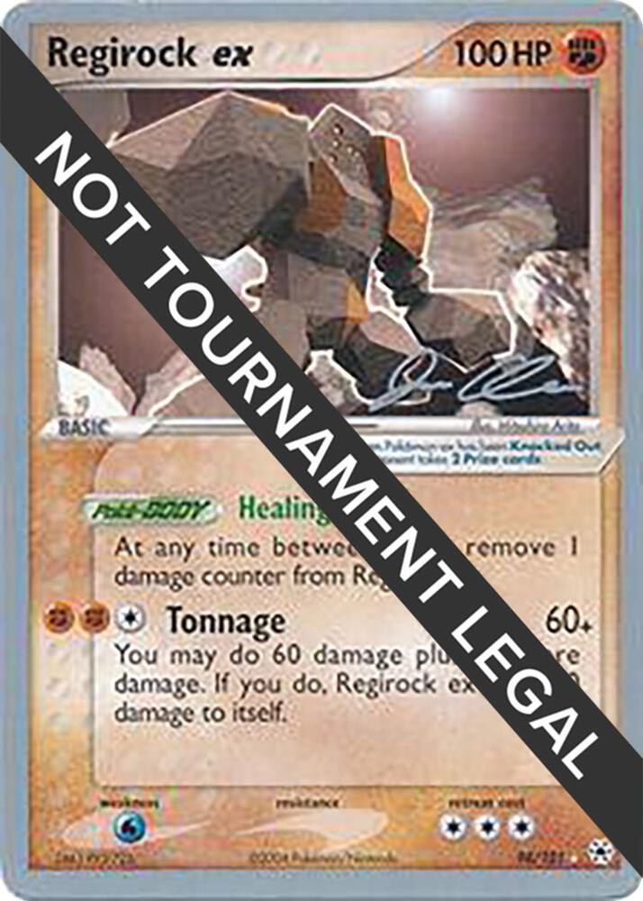 Regirock ex - 2006 (Jason Klaczynski) 98/101 Ultra Rare World Championship Decks Pokémon card