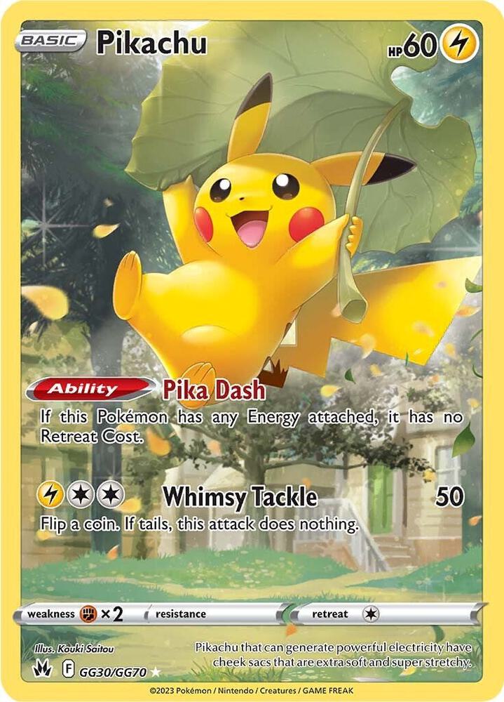 Pikachu - GG30/GG70 Ultra Rare Crown Zenith: Galarian Gallery
