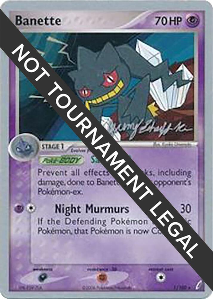 Banette - 2007 (Jeremy Scharff-Kim) 1/100 Rare World Championship Decks Pokémon card
