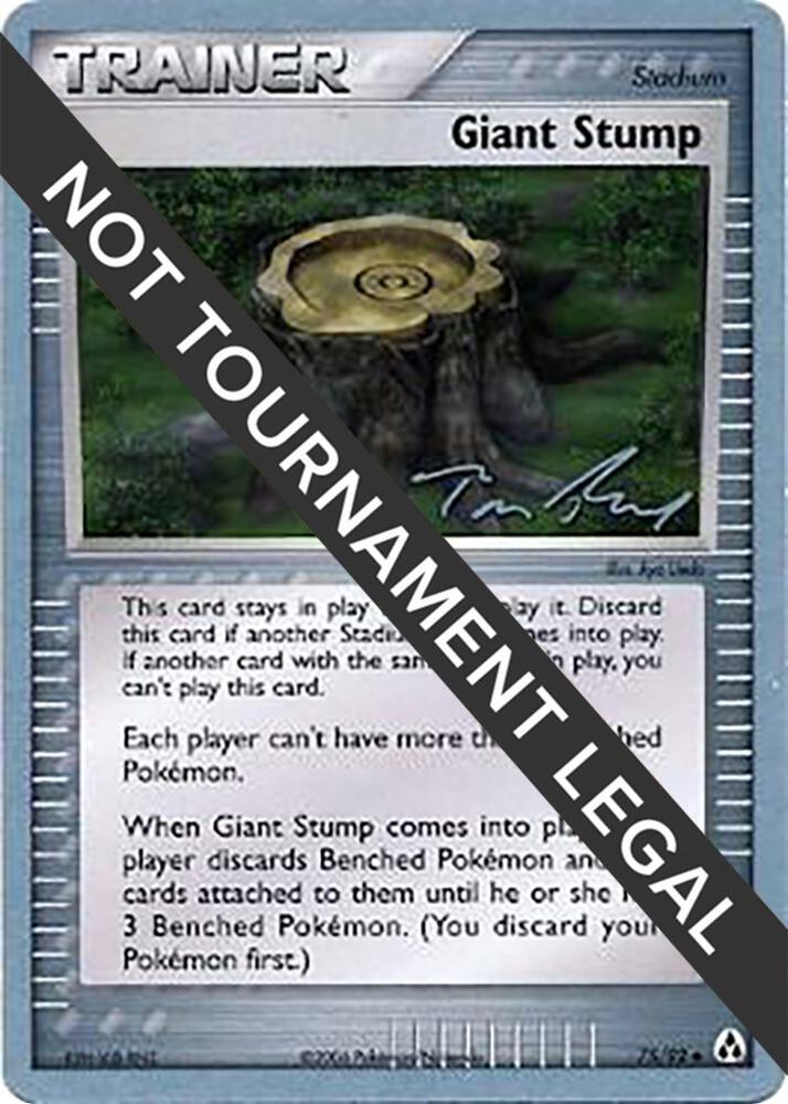 Giant Stump - 2007 (Tom Roos) 75/92 Uncommon World Championship Decks Pokémon card