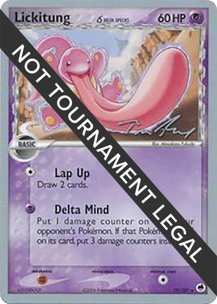 Lickitung (Delta Species) - 2007 (Tom Roos) 19/101 Rare World Championship Decks Pokémon card