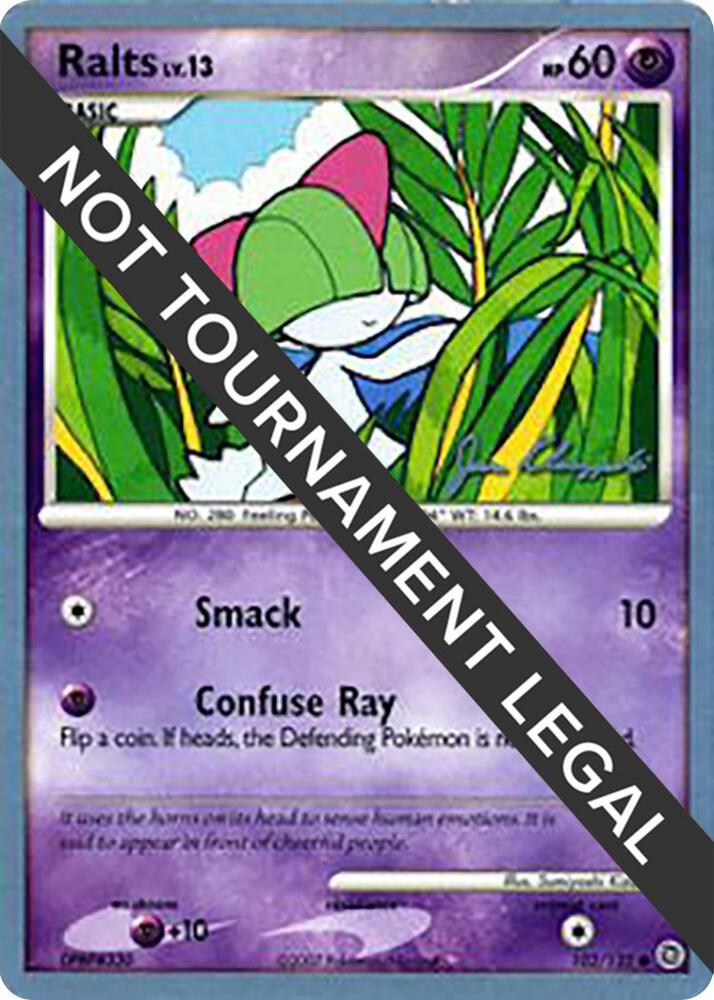 Ralts (102) - 2008 (Jason Klaczynski) 102/132 Common World Championship Decks Pokémon card