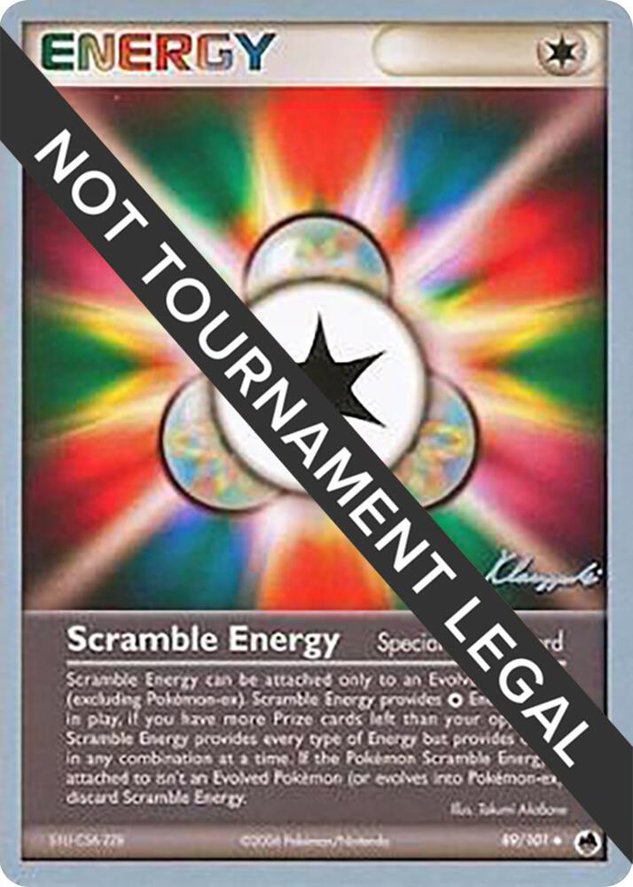 Scramble Energy - 2008 (Jason Klaczynski) 89/101 Uncommon World Championship Decks Pokémon card