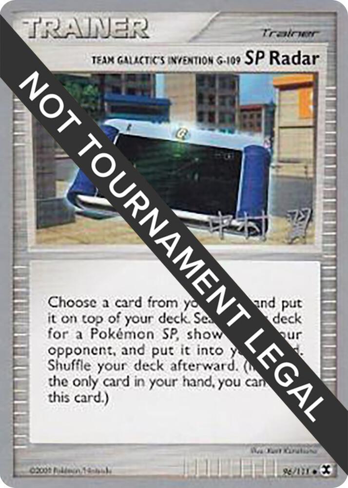 Team Galactic's Invention G-109 SP Radar - 2009 (Tsubasa Nakamura) 96/111 Uncommon World Championship Decks Pokémon card