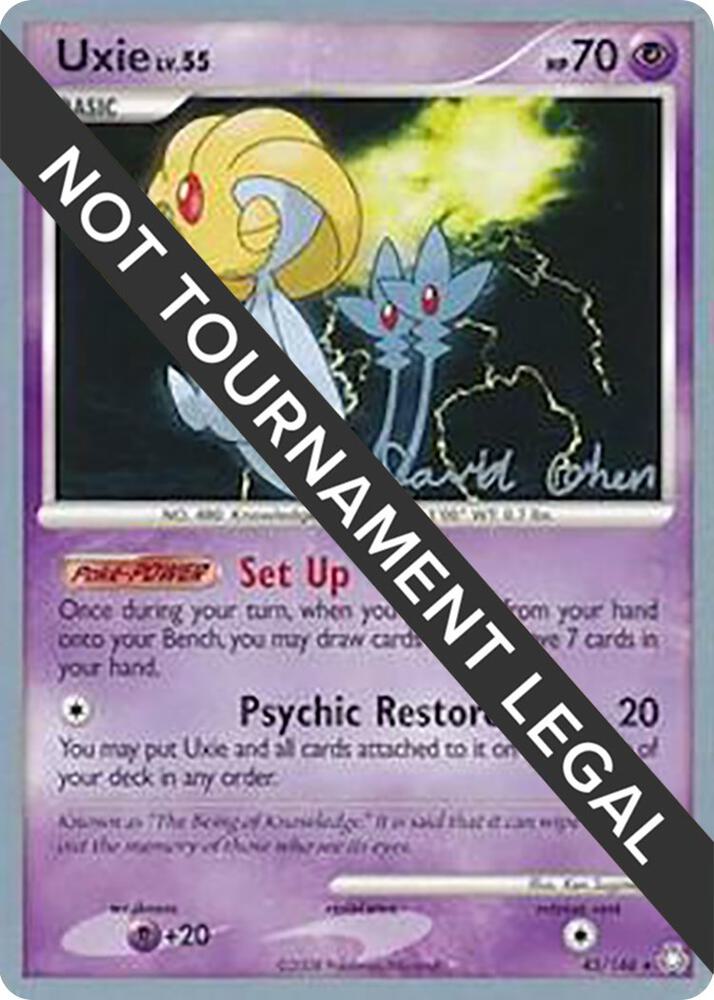 Uxie - 2009 (David Cohen) 43/146 Rare World Championship Decks Pokémon card