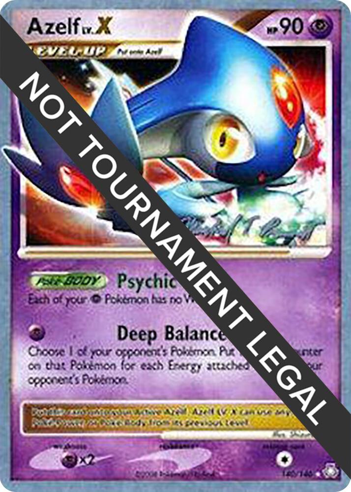 Azelf LV.X - 2010 (Michael Pramawat) 140/146 Ultra Rare World Championship Decks Pokémon card