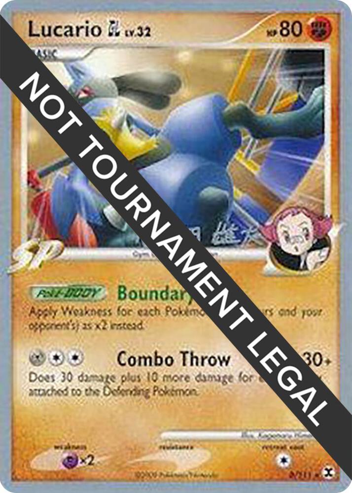 Lucario GL - 2010 (Yuta Komatsuda) - 8/111 Rare World Championship Decks
