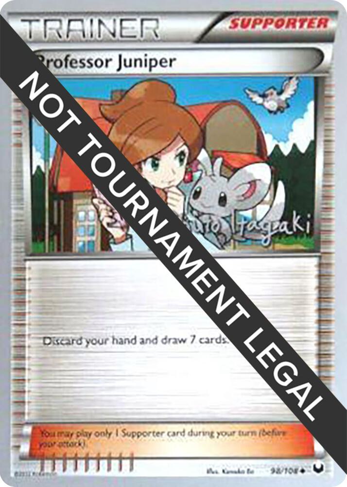 Professor Juniper - 2012 (Shuto Itagaki) 98/108 Uncommon World Championship Decks Pokémon card
