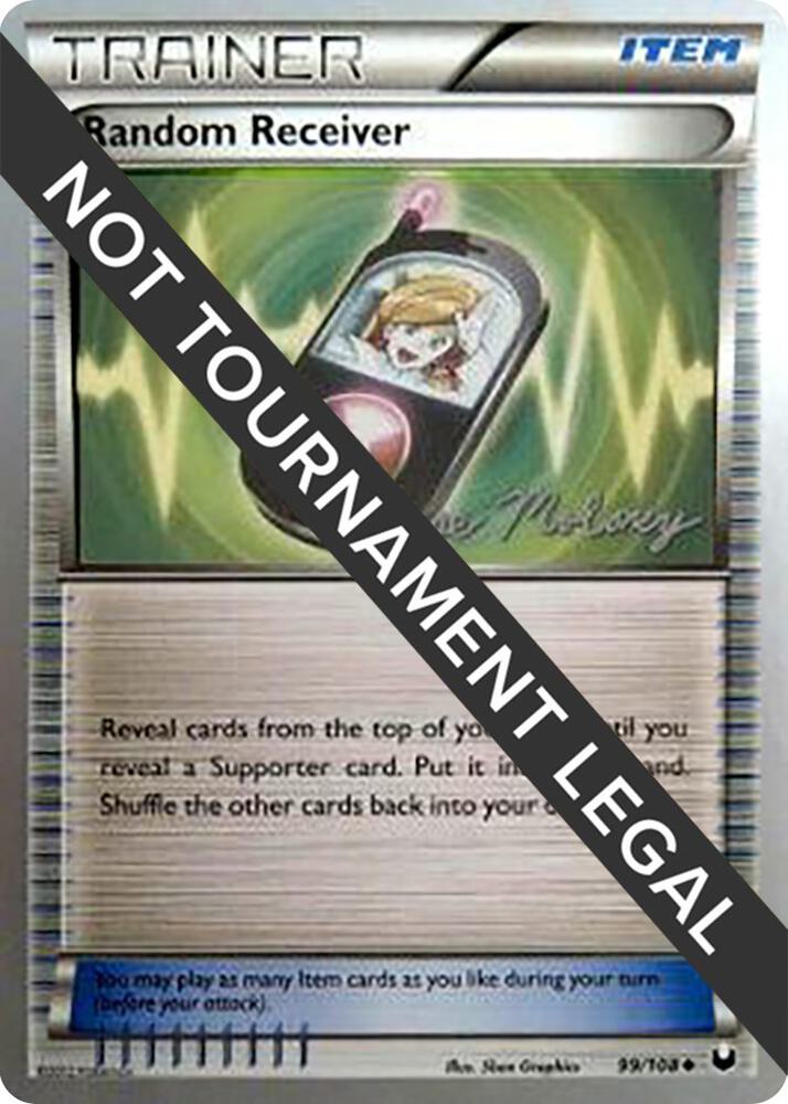Random Receiver - 2012 (Chase Moloney) 99/108 Uncommon World Championship Decks Pokémon card
