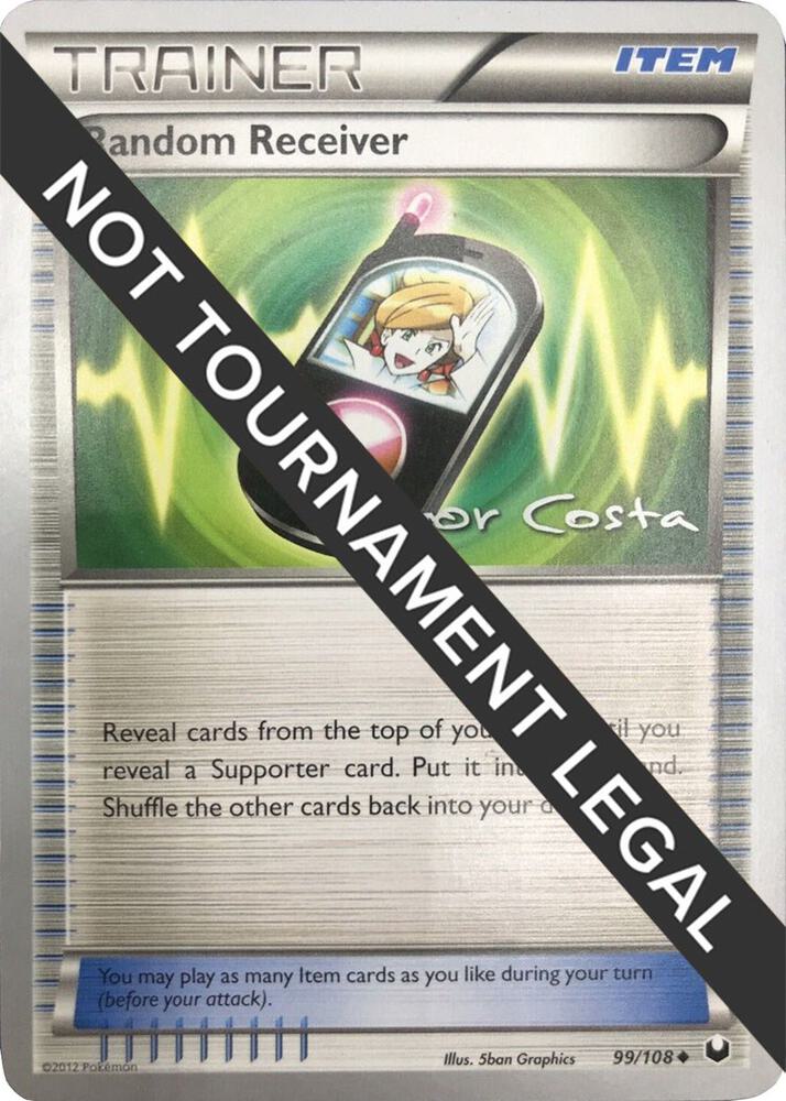Random Receiver - 2012 (Igor Costa) 99/108 Uncommon World Championship Decks Pokémon card