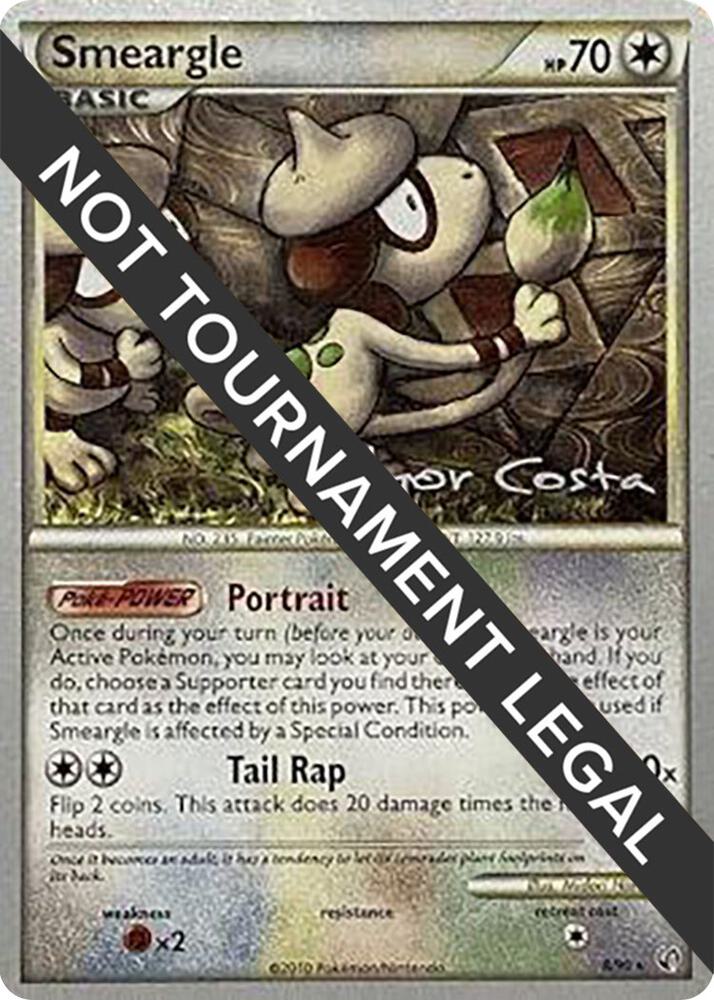 Smeargle - 2012 (Igor Costa) 8/90 Rare World Championship Decks Pokémon card