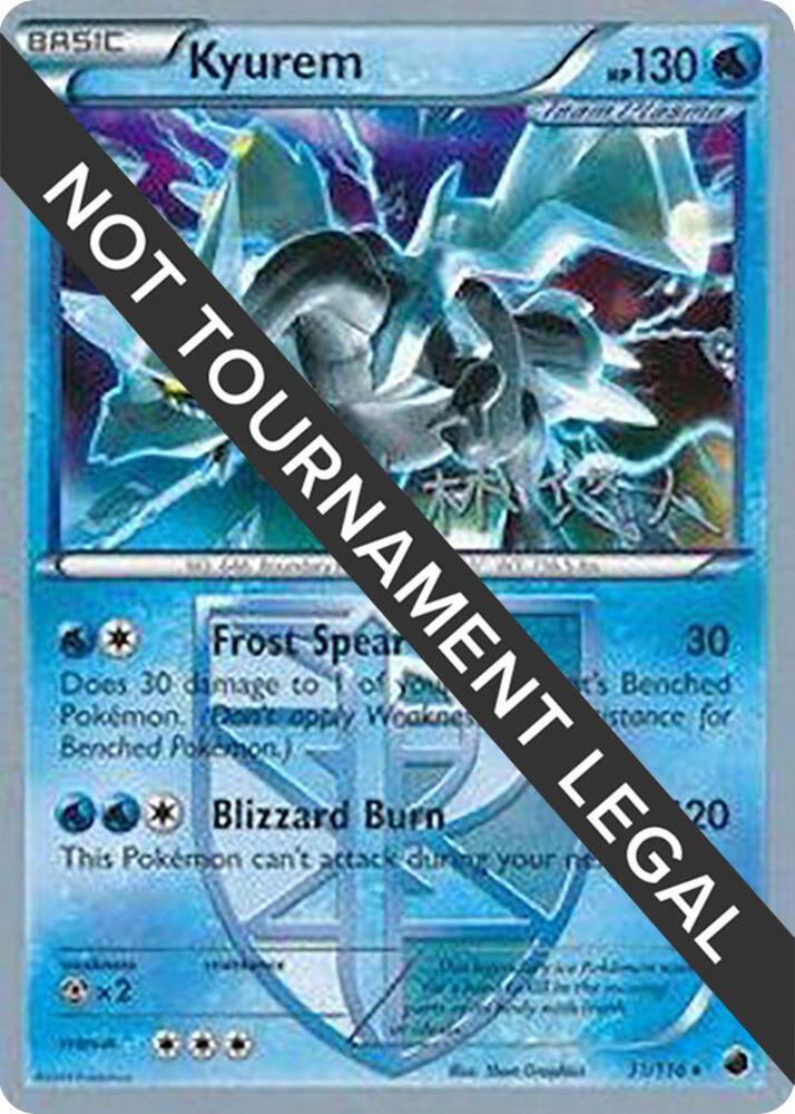 Kyurem - 2014 (Haruto Kobayashi) 31/116 Holo Rare World Championship Decks Pokémon card