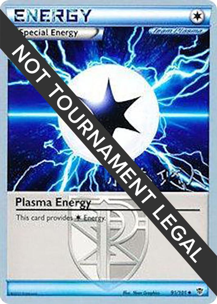 Plasma Energy - 2014 (Haruto Kobayashi) 91/101 Uncommon World Championship Decks Pokémon card