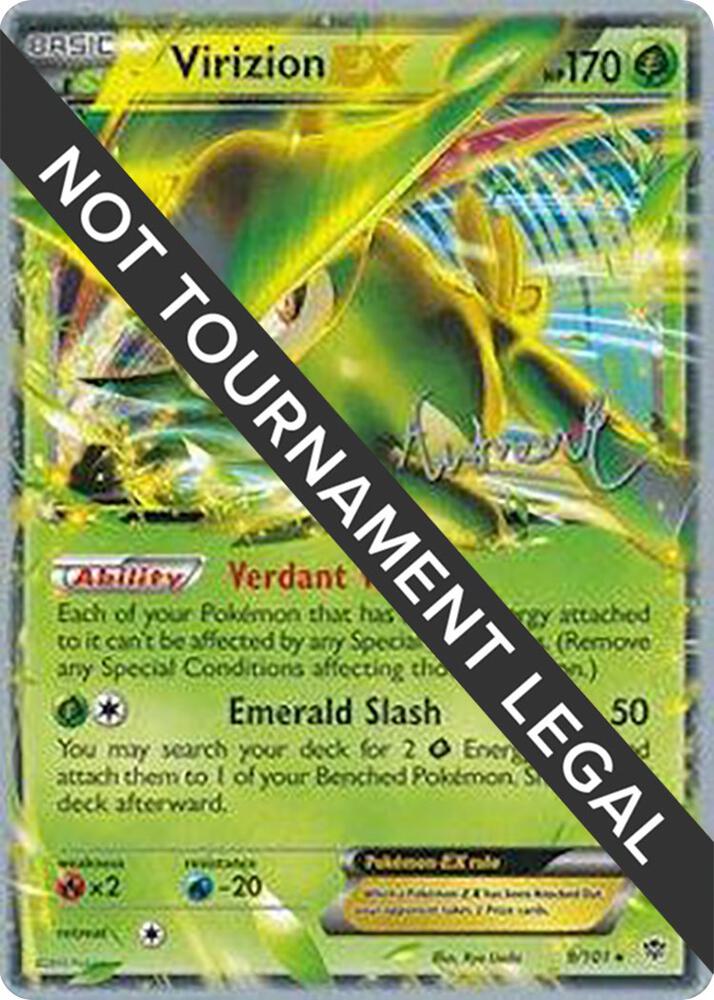 Virizion EX - 2014 (Andrew Estrada) 9/101 Ultra Rare World Championship Decks Pokémon card